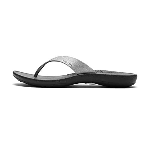 Image of OKABASHI Women's Breeze Flip Flop | Contoured Footbed w /Arch Support for All-Day Comfort | Slip-Resistant & Waterproof | Sustainably Made in The USA