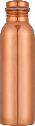 100% Pure Copper Water Bottle Ayurvedic Water Copper Bottle - Leak-Proof Water Bottle Seal Cap, Joint Free Copper Bottle 32 Oz) 900 ML (Plain Matte) Cover