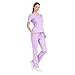 M&M SCRUBS Women’s Scrub Set V-Neck Top & Pants | Soft Poly-Cotton Medical Uniform | Run Large M Lilac
