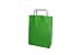 Produktbild PGV Papiertragetaschen mit Flachhenkel 18 + 8 x 22 cm (200 Stück, GRÜN)