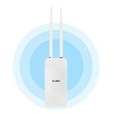 Outdoor WLAN Access Point, AC1200 Dualband Wireless WiFi Access Point, wetterfester 1200Mbit/s WLAN Verstärker Repeater unterstützt Solarenergie&POE-Versorgung, Repeater/AP/Router Modi,100Mbps WAN/LAN