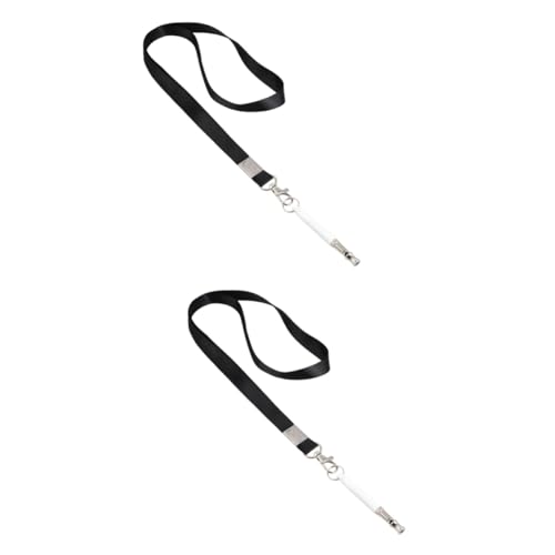 FONDOTIN 2sets Dog Whistle Sound Dog Training Whistle Device Stop Barking Lightweight Lanyard for Training 2pcs*2