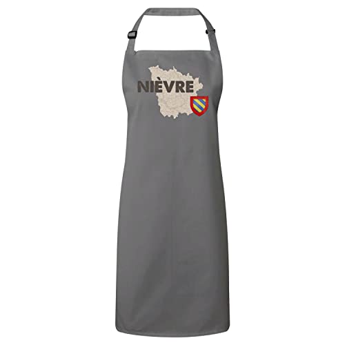 Tablier de cuisine Nièvre 58 gris idéal pour cuisiner à Nevers