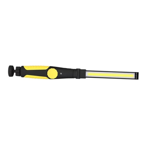 NUOBESTY Linterna Recargable Led Cob De Trabajo Magnética Amarilla Linterna Cob Portátil Para Inspección y Reparación De Vehículos