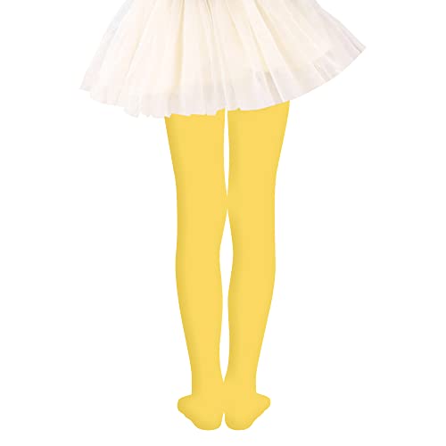 DOOVID Toddler Girls Dance Tights - Ballet Elasticity Footed Stockings for School Uniform3