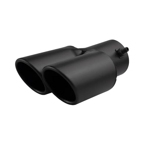 Sifflet Tuyau d'Échappement de Voiture Tuning Accessoires Auto Silencieux Universel Échappement Voiture Double Embouts D'échappement(Carbon bevel)