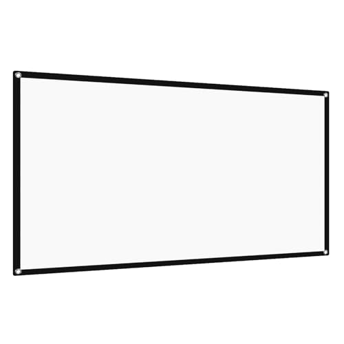 TEHAUX HD Projection Screen Curtain for Home Theater and Outdoor Use Anti-Crease Projection Tool...