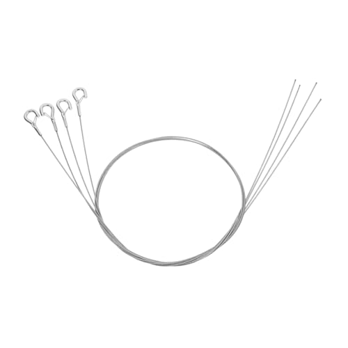 SEWACC 4個 ステンレス製調節可能吊り具ワイヤーロープ 軽量ランプ用壁掛けアートハンギングキット 室内装飾向け耐荷重設計