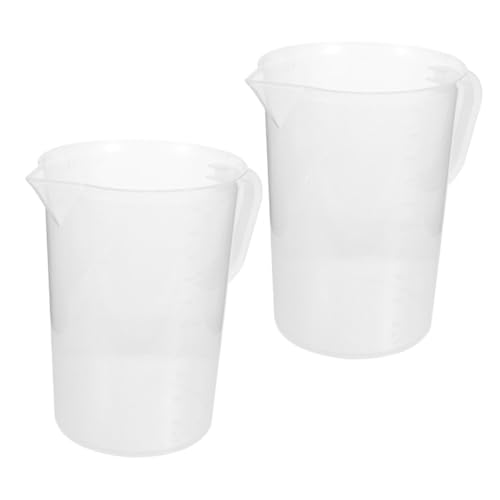 VICASKY Lot De 2 Tasses À Mesurer En Plastique : 5 000 ml, Graduées, Pour – Pichets À Liquide