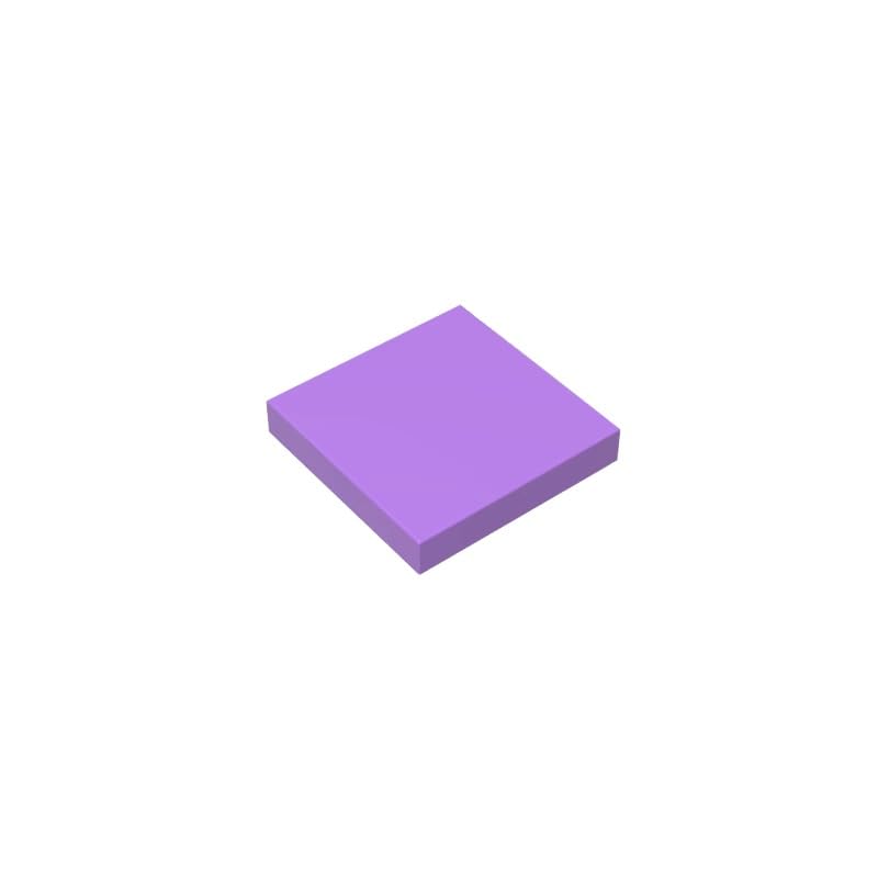 Gobricks 3068 Foundation Plate Tile 2x2 with Groove 50 Pieces GDS-561 Compatible with Lego Building Blocks Color:Medium Lavender โ image 1