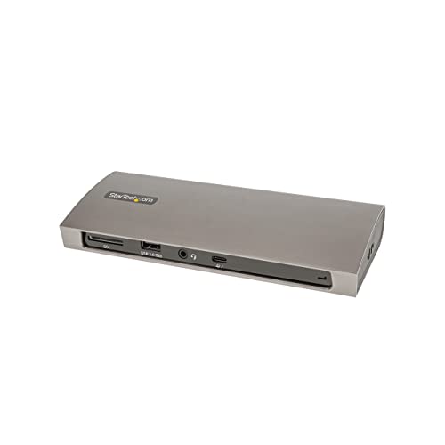 StarTech.com Thunderbolt 4 Dock, 96W Power Delivery, Single 8K/Dual Monitor 4K 60Hz, 3xTB4/USB4 ports, 4xUSB-A, SD, GbE, Thunderbolt 4 Docking Station for Windows or TB3 MacBook, 0.8m Cable (TB4CDOCK) StarTech.com Thunderbolt 4 Dock, 96W Power Delivery, Single 8K/Dual Monitor 4K 60Hz, 3xTB4/USB4 ports, 4xUSB-A, SD, GbE, Thunderbolt 4 Docking Station for Windows or TB3 MacBook, 0.8m Cable (TB4CDOCK)