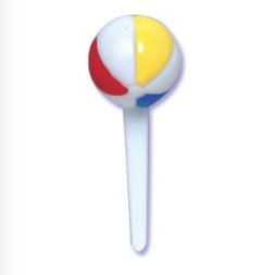 Beach Ball Novelty Cupcake Pick 12 pieces