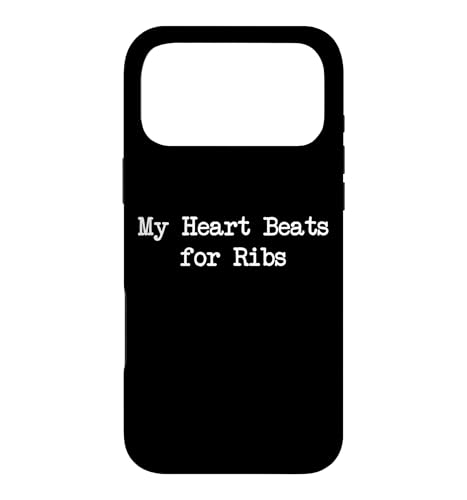My Heart Beats for Ribs �������냊�u BBQ �~�j�}���X�g �X�}�z�P�[�X iPhone 17 Pro Max �p