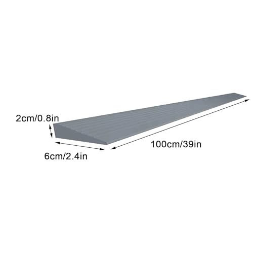Rampas de umbral de goma, rampa especial para robot de limpieza, material de goma, duradera y fácil de instalar, adecuada para umbrales interiores (blanca, 100x6x2cm) miniatura 2