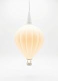 Design Lampenschirm Heißluftballon (12cm) – 3D-Druck Weiß – Passend für E10 & A1 Stern-Fassungen – Stimmungsvolle Deko für Kinderzimmer & Wohnbereich, inkl. Cover