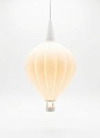 Design Lampenschirm Heißluftballon (12cm) – 3D-Druck Weiß – Passend für E10 & A1 Stern-Fassungen – Stimmungsvolle Deko für Kinderzimmer & Wohnbereich, inkl. Cover