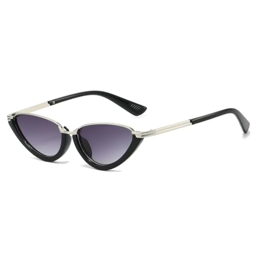 Lunettes de soleil oeil de chat en metal pour femmes et hommes style steampunk