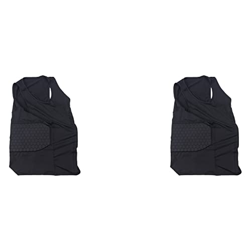 Gilet de compression protège-côtes rembourré pour football et basketball en taille L