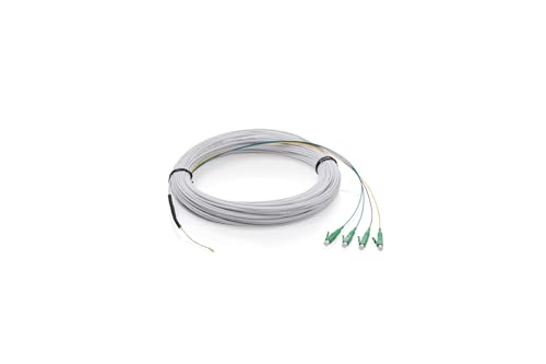 DIGITUS FTTH Câble de dérivation – 50 m – OS2 – 4 connecteurs LC/APC