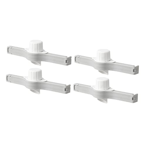 BRIGHTFUFU Bag Sealing Tool Set 4pcs Pp Plastic Food Bag Clips Nozzle Large Discharge Spout Seal Snacks Freshly