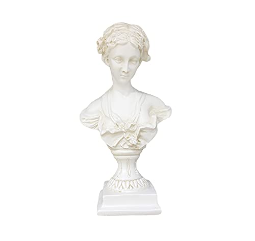 Semeid Greek Bust Statue,Roman Goddess Of Wisdom Bust Sculpture Decor For Home,Office,Desktop (Venus Antique-White) #TOP8