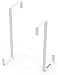 Unjumbly Over Door Hook - 2 Pack - Sturdy Custom Made Reversible Design Over the Door Wreath Hanger to Fit Over the Two Most Popular Door Widths, Fall Door Hanger and Christmas Wreath Hanger (White)