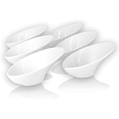 Holitika Sauce Dish - Dipping Bowls Set, White Porcelain Dipping Sauce Bowls/Dishes for Soy Sauce, Ketchup, BBQ Sauce or Seasoning- 1 Oz,D1 and D2 Cover