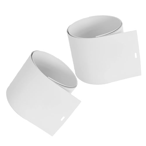 OUNONA Recambios Lamas Persianas Verticales de PVC Blanco, 2 Piezas de Repuesto para Persianas y Estores de Ventana, Fáciles de Instalar y Duraderas