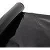HFS(R) Black Plastic Sheeting Tarp Roll 6 MIL Vapor Barrier Moisture Barrier for Painting, Plastic Mulch, Weed Barrier, Concrete Moisture, Construction Film, Lumber Tarp, Ground Cover (10FTX25FT)