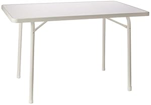Sieger 120/W Garten-Klapptisch Marmordekor weiß