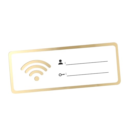 Veemoon Signe Wi-fi Signe Wifi Imprimable Signe De Tableau Wifi Carte Wifi Murale Autocollant Logo Wifi Tableau Suspendu Signes Wifi Plaque Wifi Sans Fil...