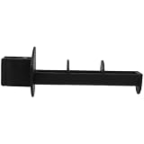 Lurrose Portarotolo Carta Igienica da Bagno in Plastica Nero Design Pulito e Facile Installazione, Supporto per Wc e Comodo per Anziani nel Bagno a Fianco al Riposo