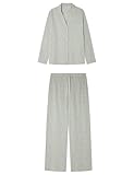 Women'secret Pijama Masculino de Manga Larga Colección Lifewear, Silver, S para Mujer