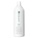 Biolage Scalp Sync Calming Shampoo - Gently Cleanses Dry & Sensitive Scalps, Hydrates & Soothes, Fermented Tea Blend & Glycolic Acid, Vegan & Paraben-Free, 33.8 Fl Oz, Packaging may vary
