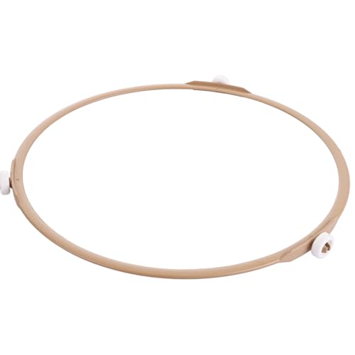 ASelected Microwave Support Ring,Turntable Plate Support Roller,Microwave Oven Glass Turntable Support Circle Fittings Roller,Microwave Plate Roller for Glass Plate Tray Supporting,Brown,22 CM