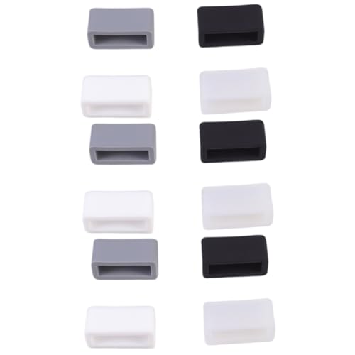 Correa de reloj de silicona guardián de 22mm pack de 12 retenedores de goma universales