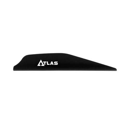 Vane Bohning Atlas AR 1000 noir 7,1 cm pour flèche de tir à l'arc en pack de 100