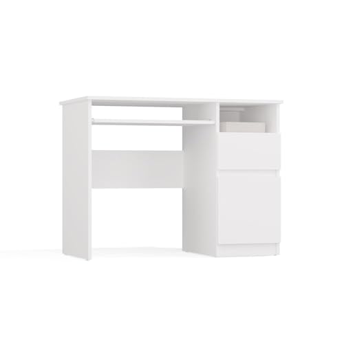 Bureau informatique blanc au design minimaliste griffless table de travail chic et robuste - 8