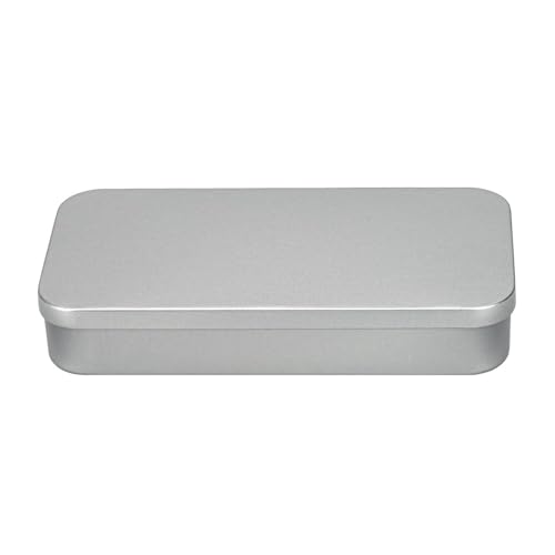 Ideen mit Herz Metall-Boxen mit Scharnier-Deckel | Blech-Kiste | Aufbewahrung für Kleinteile, Schmuck, auf Reise | 20,3 cm x 10,3 cm x 3,5 cm | 3 Stück