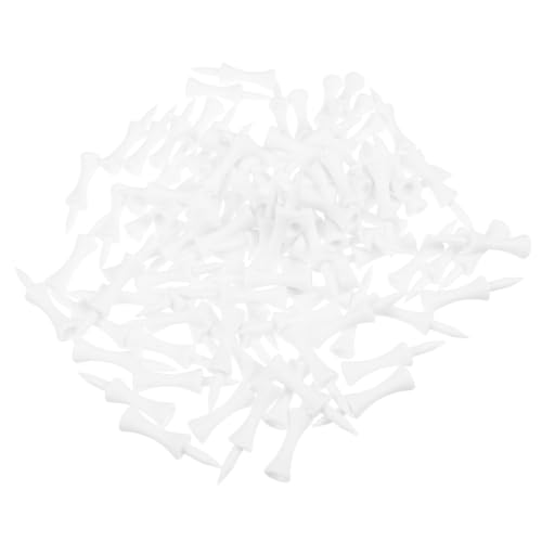 SECFOU 100pcs White Plastic Golf Castle Tees Step Down 51mm