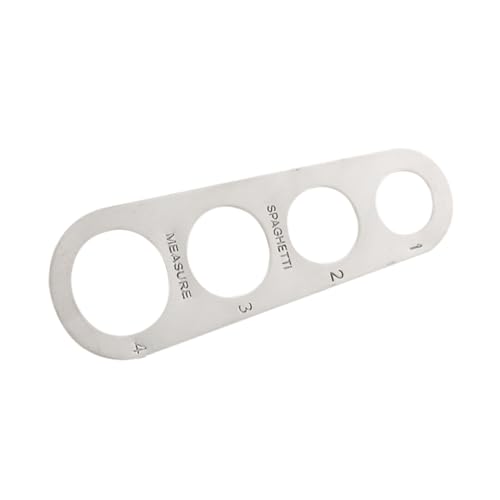 UTHCLO 4agujeros Cinta Métrica Para Fideos Medidor De Espaguetis Herramienta De Cocina Inoxidable
