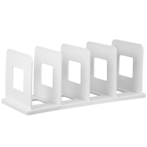 Organiseur de bureau vertical blanc contre le désordre de table