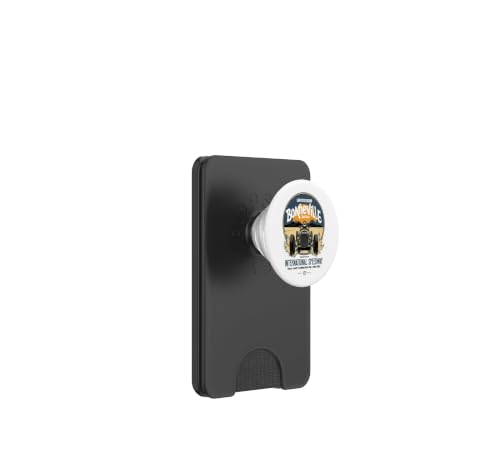 Bonneville Salt Flats Utah International Speedway Rétro PopSockets PopWallet pour MagSafe