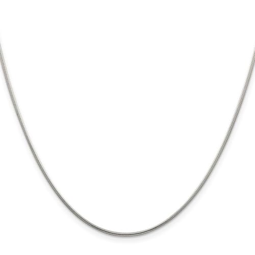 JewelryWeb 925 Sterling Silver Solid Polished 1.25mm Round Snake Chain Necklace Lobster Claw Chain-Necklace for Women and Men3