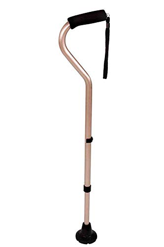 KMINA - Baston extensible para mayores, Bastones para ancianos, Bastones personas mayores con base, Baston hombre y mujer, COMFORT Bronce