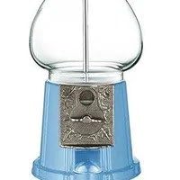 Baby Blue 15" Classic Vintage Style Gumball Machine with Antique