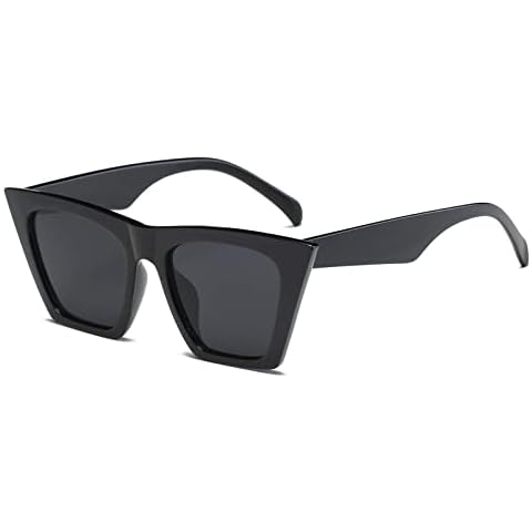 FEISEDY Vintage Square Cat Eye Sunglasses for Women Trendy Retro Cateye Sunglasses B2473 Cover