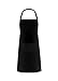 TMHX Delantal de Cocina, Delantal de Cocina Ajustable , Delantal con Bolsillos,para Hornear Jardinería Restaurante Barbacoa, Cocina, Restaurante y cafetería para Hombres y Mujeres( negras )