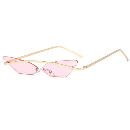 Lunettes de soleil œil de chat MUTYNE sans cadre au style punk rétro