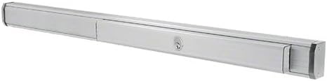 Jackson 311285CR4628 Satin Aluminum 48" 1285 Push Pad Concealed Vertical Rod Right Hand Reverse Bevel Panic Exit Device with Cylinder Dogging